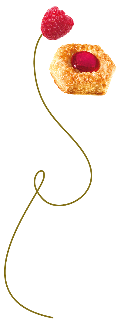 Decorazione Millevoglie Lampone